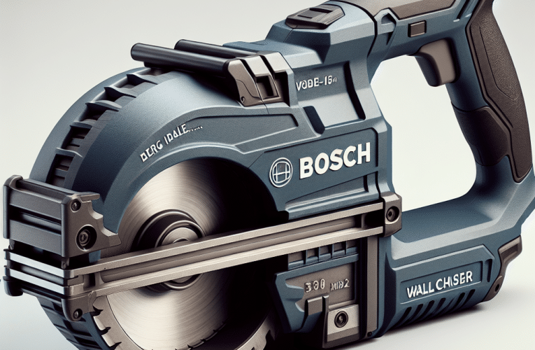 Bruzdownica Bosch – Jak wybrać najlepszy model do prac remontowych w Twoim domu?