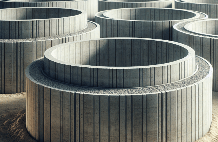 Kręgi betonowe 1200 mm: Jak wykorzystać je w projektach ogrodowych i budowlanych?