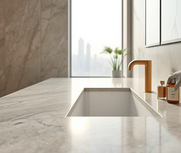 Jak zabezpieczyć blaty kwarcytowe w łazience przed osadem w Warszawie?