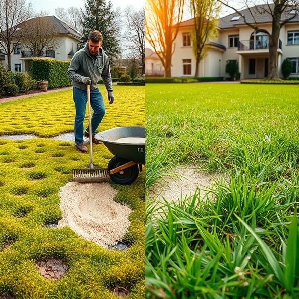 piaskowanie trawników milanówek