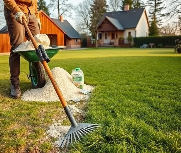 Czy piaskowanie trawników w Milanówku przed dosiewem ograniczy mech?