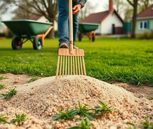 Czy piaskowanie trawników w Milanówku na glinie da gęstszą darń?