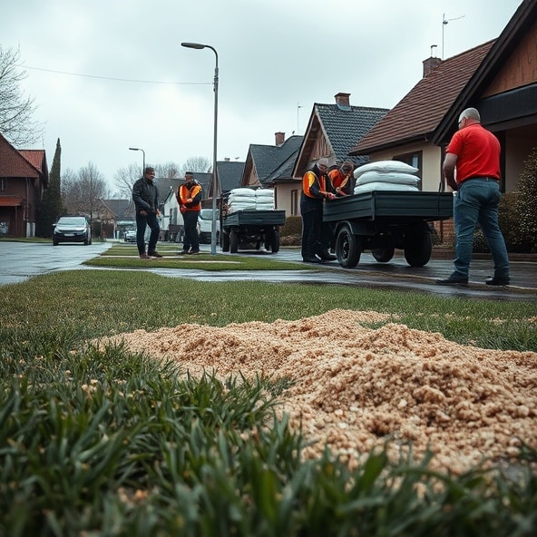 piaskowanie trawników milanówek