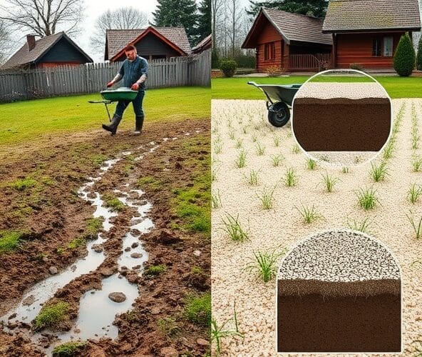 Kiedy piaskować trawniki w Milanówku na glinie, by ograniczyć błoto?