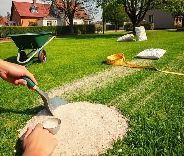 Jaki piasek i ile na m2 przy piaskowaniu trawników w Milanówku?