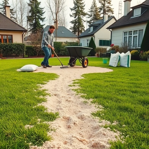 piaskowanie trawników milanówek