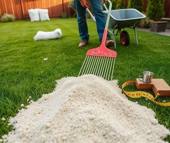 Ile piasku potrzeba do piaskowania trawników w Milanówku?