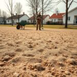 Czy piaskowanie trawników w Milanówku na glinie po zimie się opłaca? piaskowanie trawników milanówek