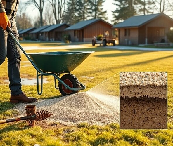 Kiedy po zimie piaskowanie trawników w Milanówku da lepszy drenaż?