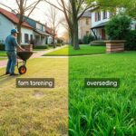 Piaskowanie trawników w Milanówku czy dosiew – co da gęstszą darń? piaskowanie trawników milanówek