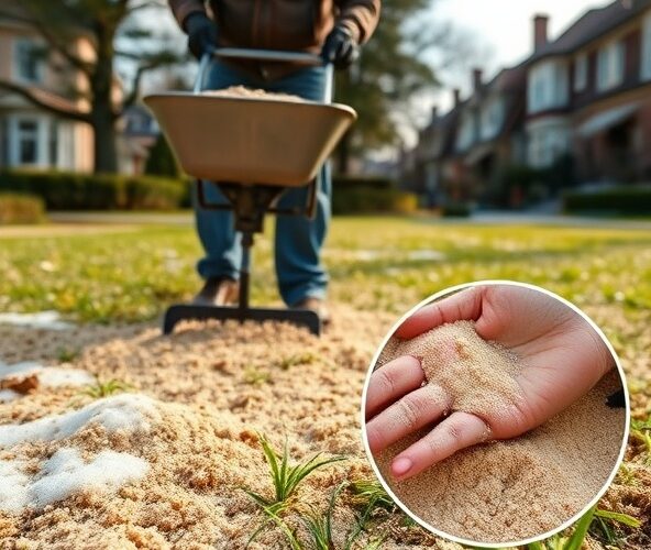 Czy piaskowanie trawników w Milanówku pomoże po zimie?