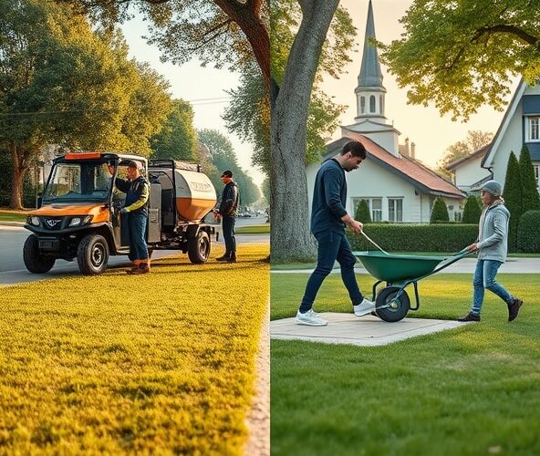 Czy w Milanówku lepiej zlecić piaskowanie trawników czy zrobić samemu?
