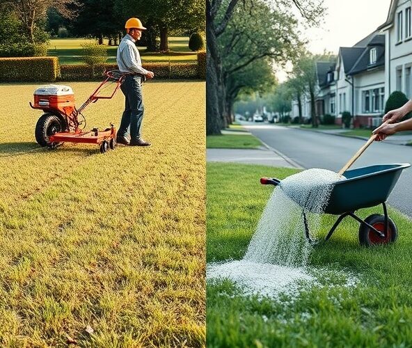 Czy piaskowanie trawników w Milanówku po wertykulacji ma sens?