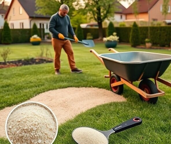 Jak dobrać typ i ilość piasku do piaskowania trawników w Milanówku?