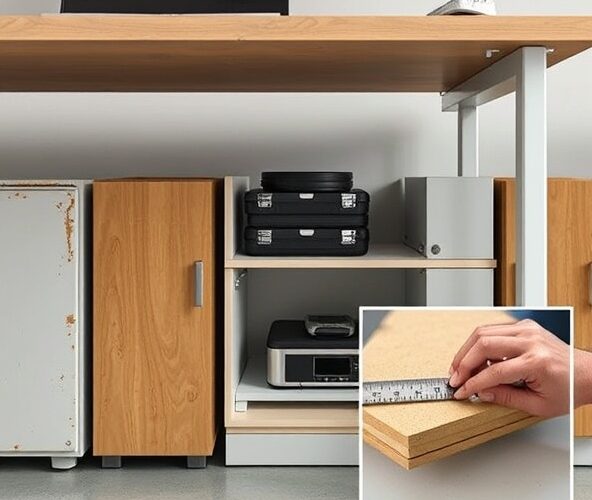 Które szafki pod biurko używane wytrzymają 30 kg na półce?