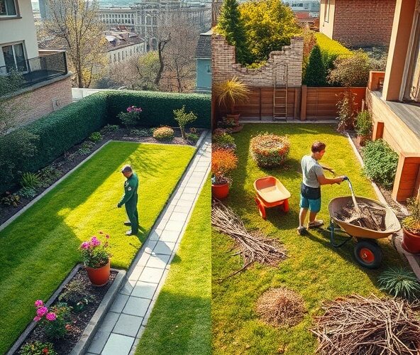 Usługi ogrodnicze Warszawa: abonament czy jednorazowo dla ogródka 100m²?