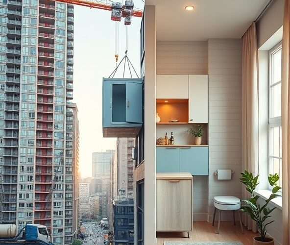 Czy prefabrykowane łazienki z kuchnią skrócą czas wynajmu kawalerek?