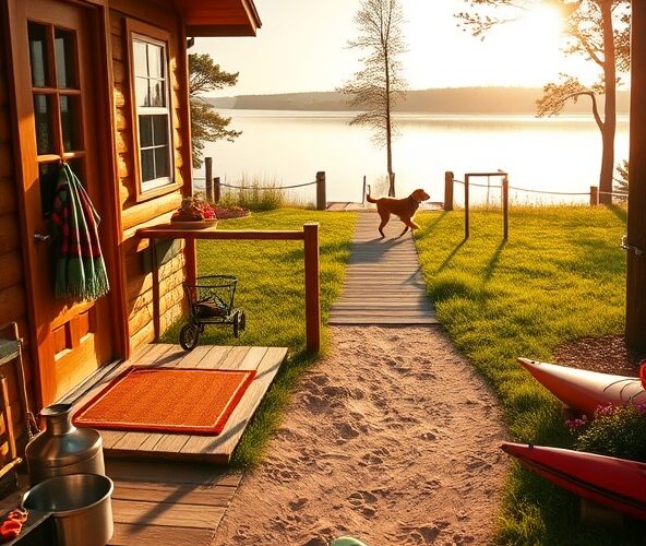 Jak znaleźć domek na wakacje nad jeziorem przyjazny dla psów?