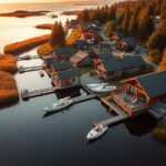 mielno domki nad jeziorem