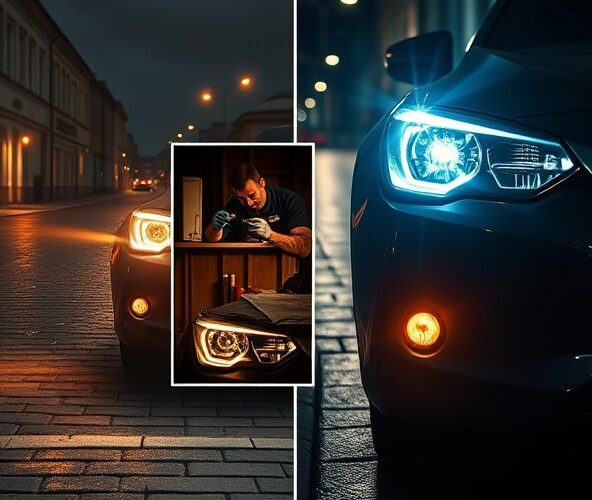 Czy regeneracja lamp samochodowych w Kielcach poprawi widoczność nocą bardziej opłacalnie niż ich wymiana?