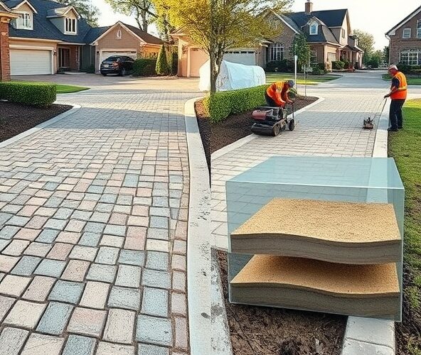 Jak uniknąć zapadania podjazdu przy układaniu kostki brukowej w Komorowie?