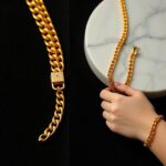 złoty łańcuszek lisi ogon