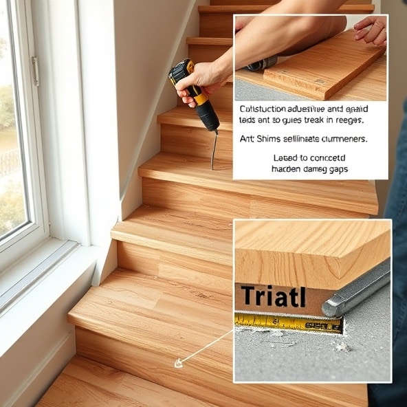 układanie schodów drewnianych