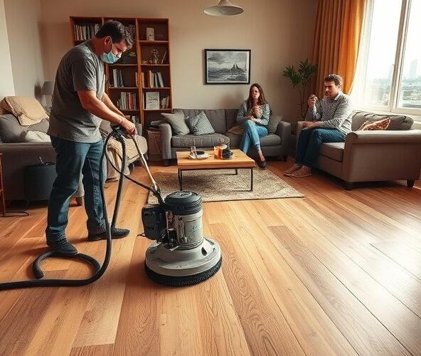 Jak wybrać bezpyłową renowację podłogi drewnianej w Warszawie w zamieszkałym mieszkaniu?