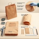 torby papierowe brązowe z uchwytem płaskim