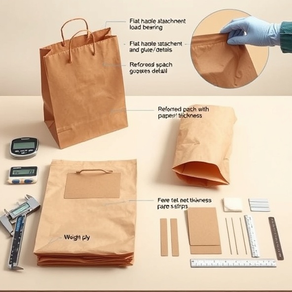 torby papierowe brązowe z uchwytem płaskim